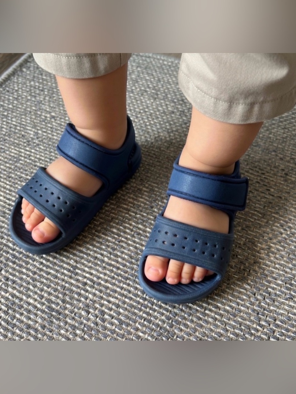 Tucker + Tate Navy Toddler Sandals | Size 6 Lightweight Comfy Shoes